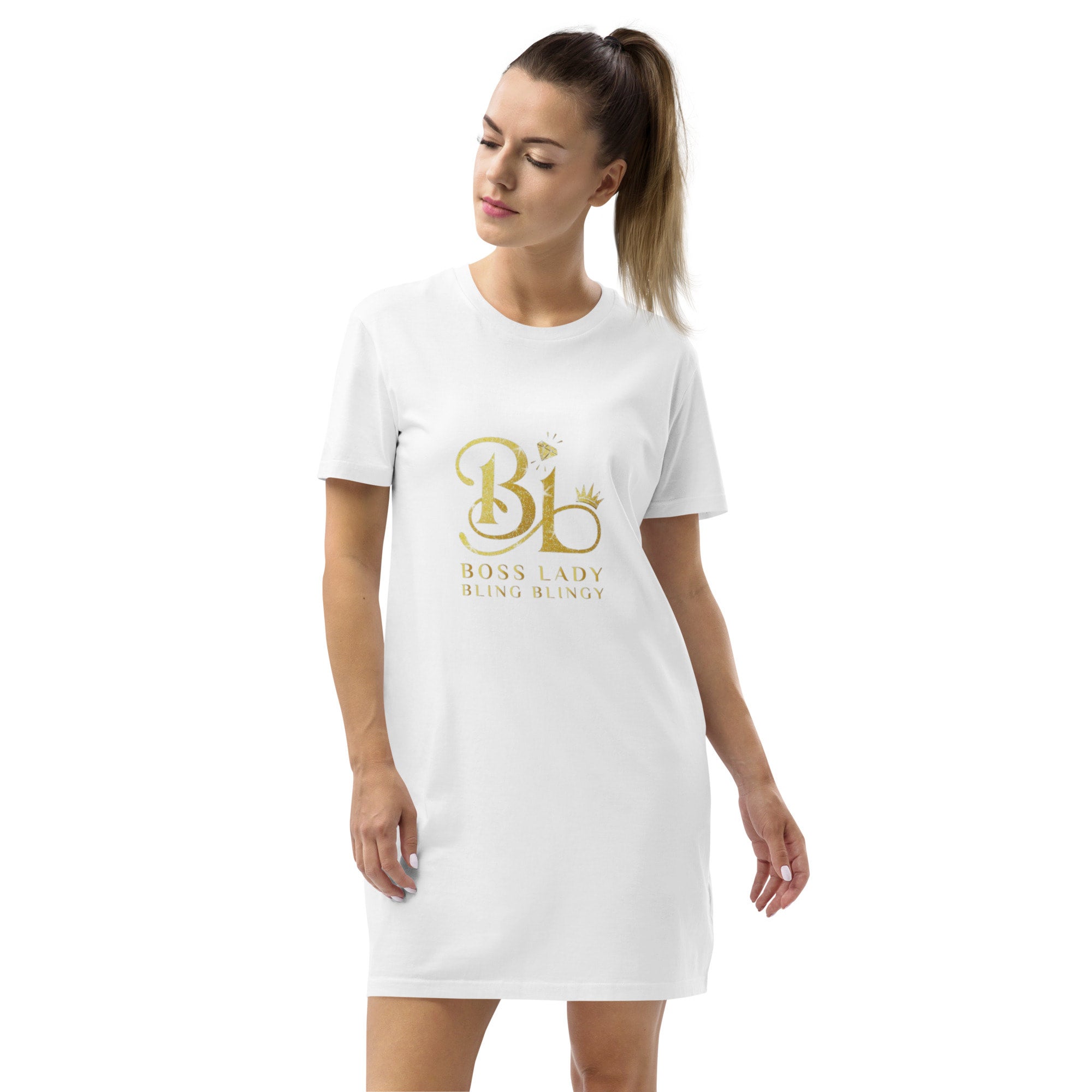 Ladies Bling Shirt White